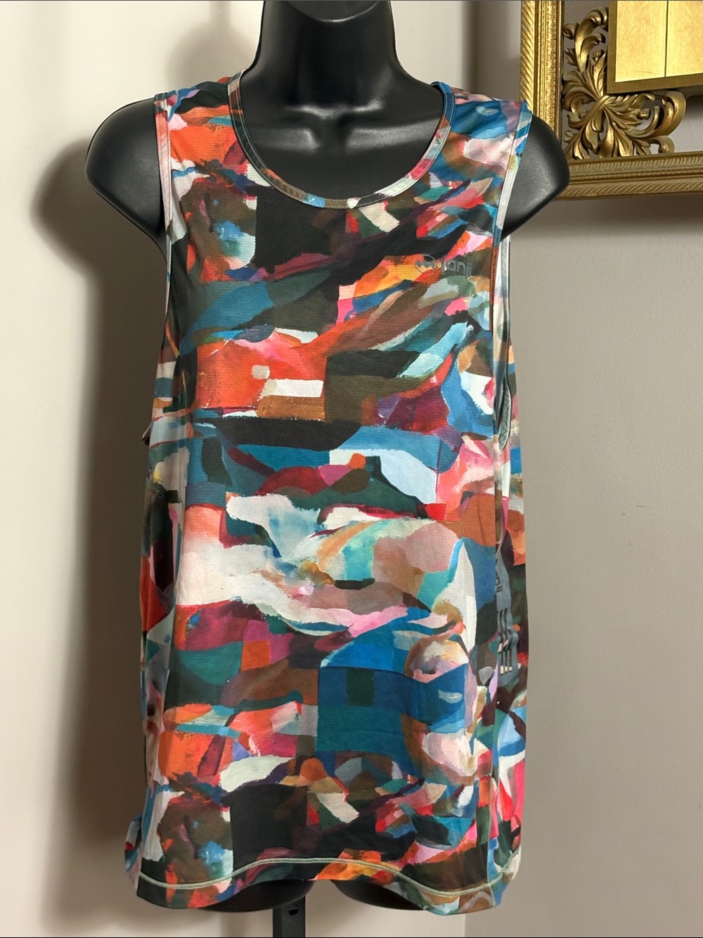 Janji Mens Medium Run All Day Tank Top Abstract Multi-Color Sleeveless